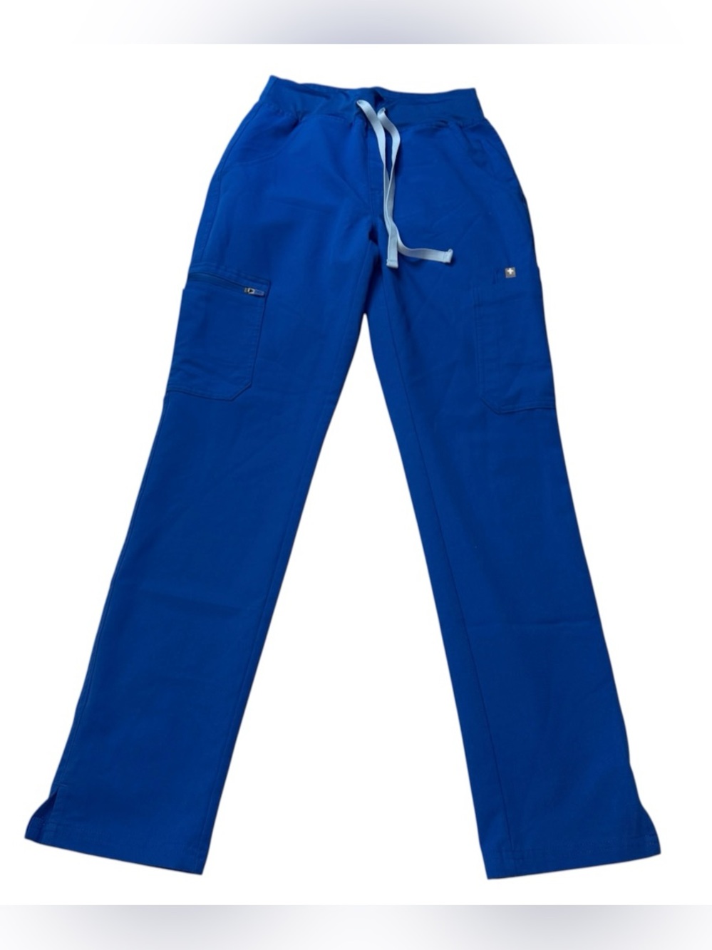 Figs Women's Yola High-Waisted Slim Scrub Pants Tall Royal Blue Size XXS